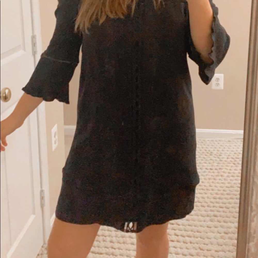Off shoulder black dress